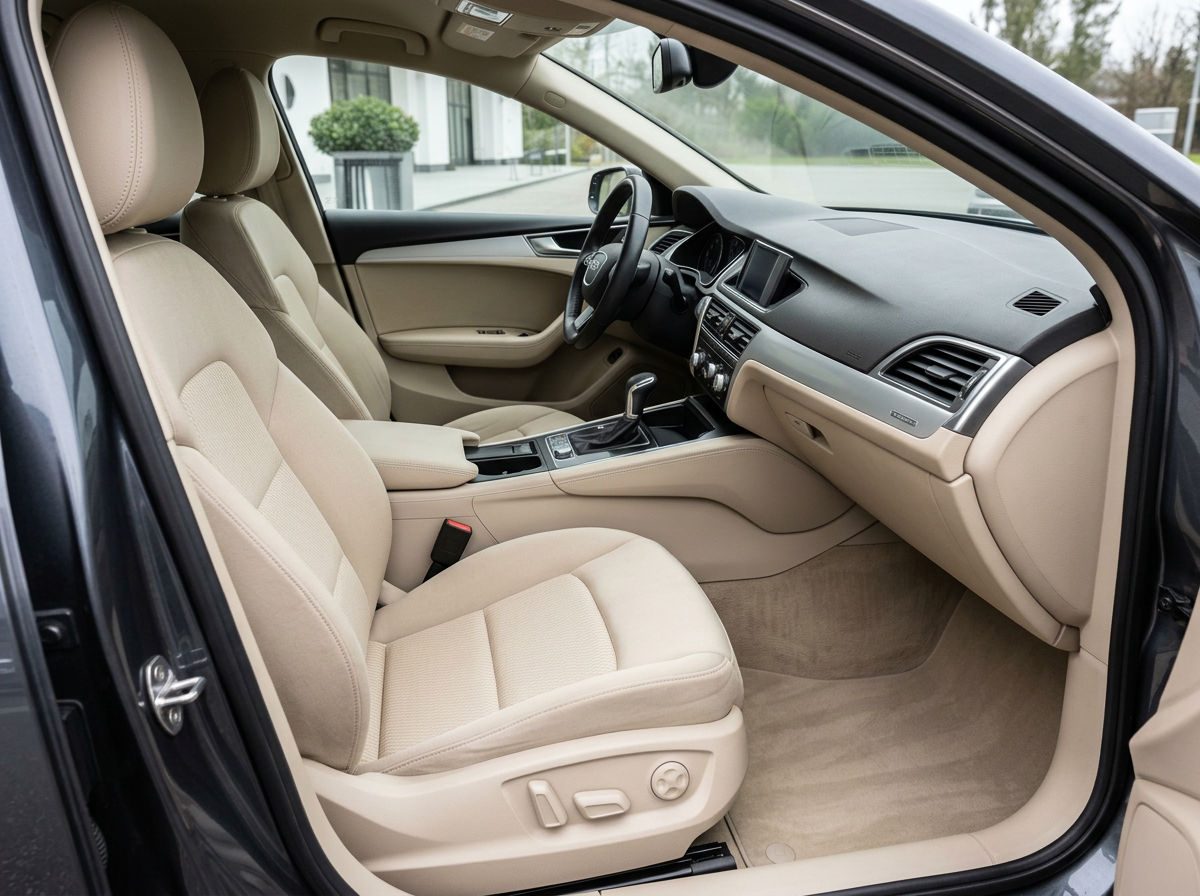 Intérieur de voiture — après